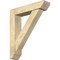 Ekena Millwork Traditional Slat Rough Sawn Bracket w/ Offset Brace, Douglas Fir, 6"W x 26"D x 30"H BKT0604X26X30TRA06RDF - alternate 1
